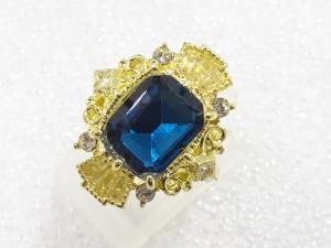 色石　指輪(9.5号)